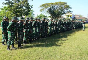 Kodim 0813 Bojonegoro Uji Kemampuan Jasmani Prajurit Dengan PSJM Sistem Blok