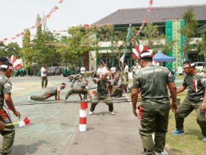 Meriahkan HUT Ke-81 Kemerdekaan RI, Kodim 0813 Bojonegoro Gelar Aneka Lomba Tradisional