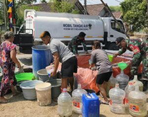 Kekeringan Makin Parah, Kodim Bojonegoro Salurkan 133 Ribu Liter Air Bersih Di Enam Kecamatan